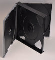 24mm Triple CD Case Black (Assembled)
